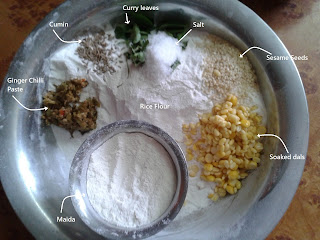 Ingredients for Gatti Pakodi