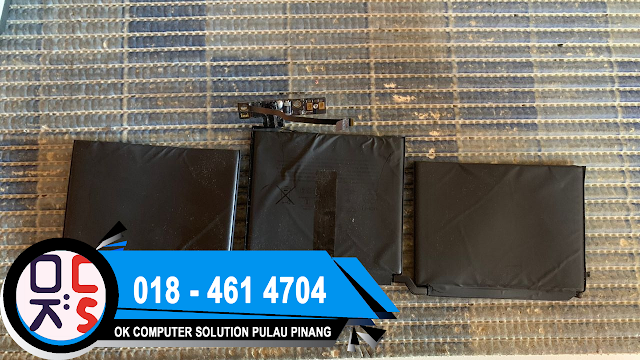 SOLVED : KEDAI REPAIR MACBOOK BAYAN LEPAS | MACBOOK PRO A1708 | BATTERY FAST DRAIN, BATTERY PROBLEM | NEW BATTERY REPLACEMENT