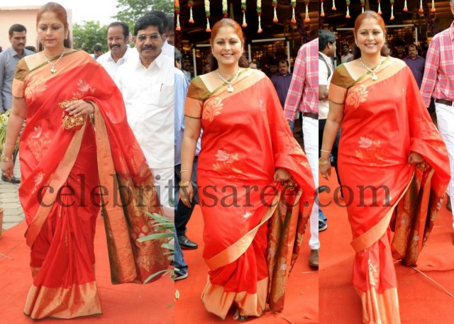 Jayasudha in Uppada Saree