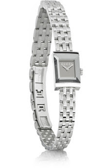 G Frame stainless steel mirrored watch