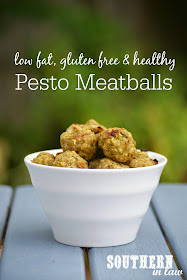 Low Fat Healthy Pesto Meatballs Recipe with Turkey Mince or Chicken Mince