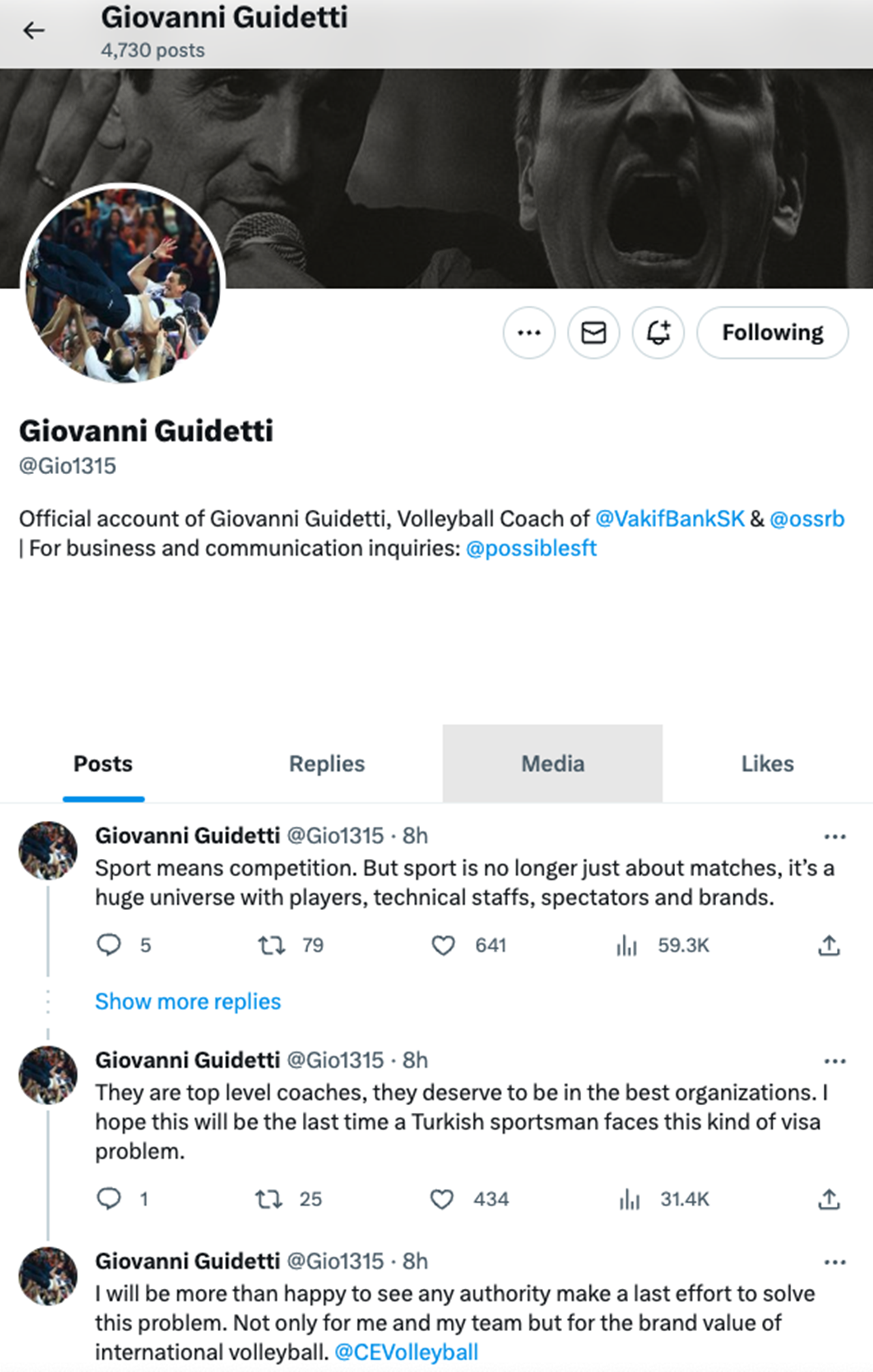 HLV trưởng Guidetti phản ứng khi 2 trợ lý không được nhập cảnh?
