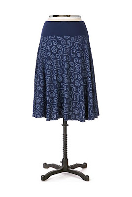 Anthropologie Stencil Garden Skirt