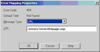 IIS Error Mapping Properties