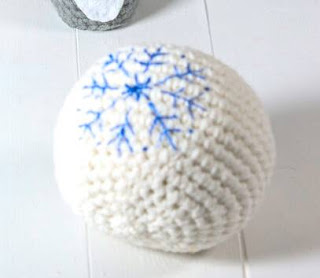 PATRON GRATIS BOLA DE NIEVE AMIGURUMI 47468 ❄️