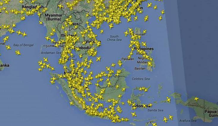 Yuk Mari Lihat Lalu Lintas Pesawat di Langit Indonesia