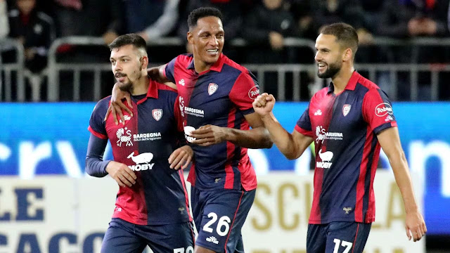 YERRY MINA ANOTÓ EN EL EMPATE DE CAGLIARI ANTE JUVENTUS EN ITALIA