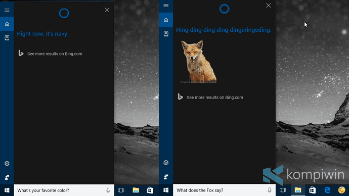 chatting dengan cortana