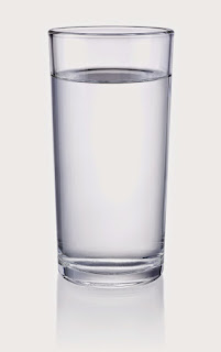 A glass of water