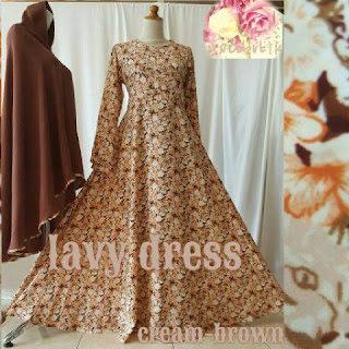 lavy dress by Uva butik cream brown