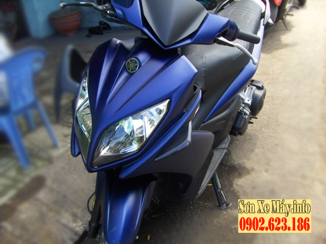 Sơn xe Yamaha Nouvo LX nhám xanh GP