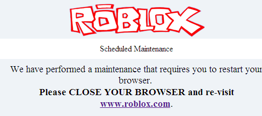 Roblox Site Maitenance The Current Roblox News - how to restart your roblox account