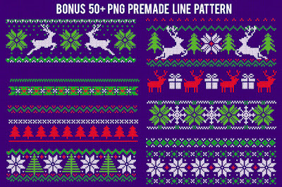 Ugly Christmas Sweater Photoshop Action