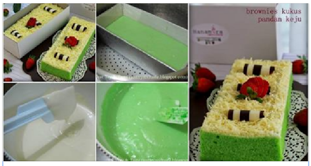  Resep  Membuat Kue Brownies  Keju  Pandan Kukus  Ny  Liem  