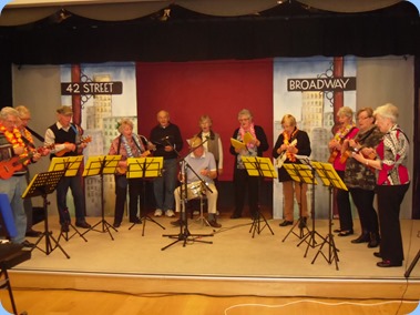The Settlers Ukelele Band sharing their music with everybody.