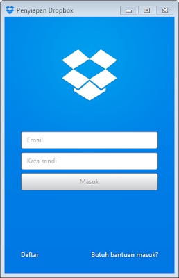 cara instal dropbox