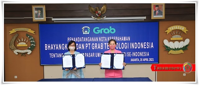 Peringati Hari Kartini, Bhayangkari dan PT Grab Menandatangani MoU Digitalisasi UMKM se-Indonesia