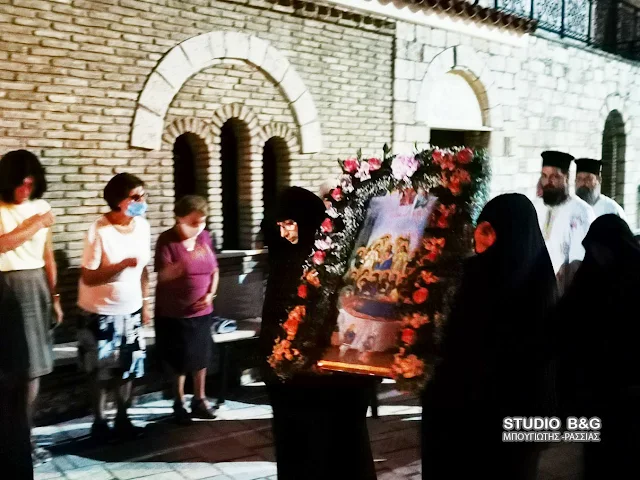 Αργολίδα: Η εορτή της Απόδοσης της Κοιμήσεως της Θεοτόκου στην Ιερά Μονή Καλαμίου 