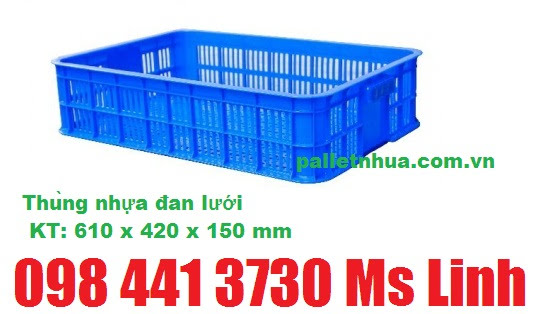 thùng nhựa đan lưới