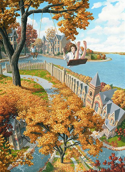 Foto-foto Lukisan Ilusi Optik Rob Gonsalves [ www.BlogApaAja.com ]