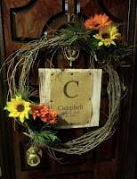 Faux grapevine wreath