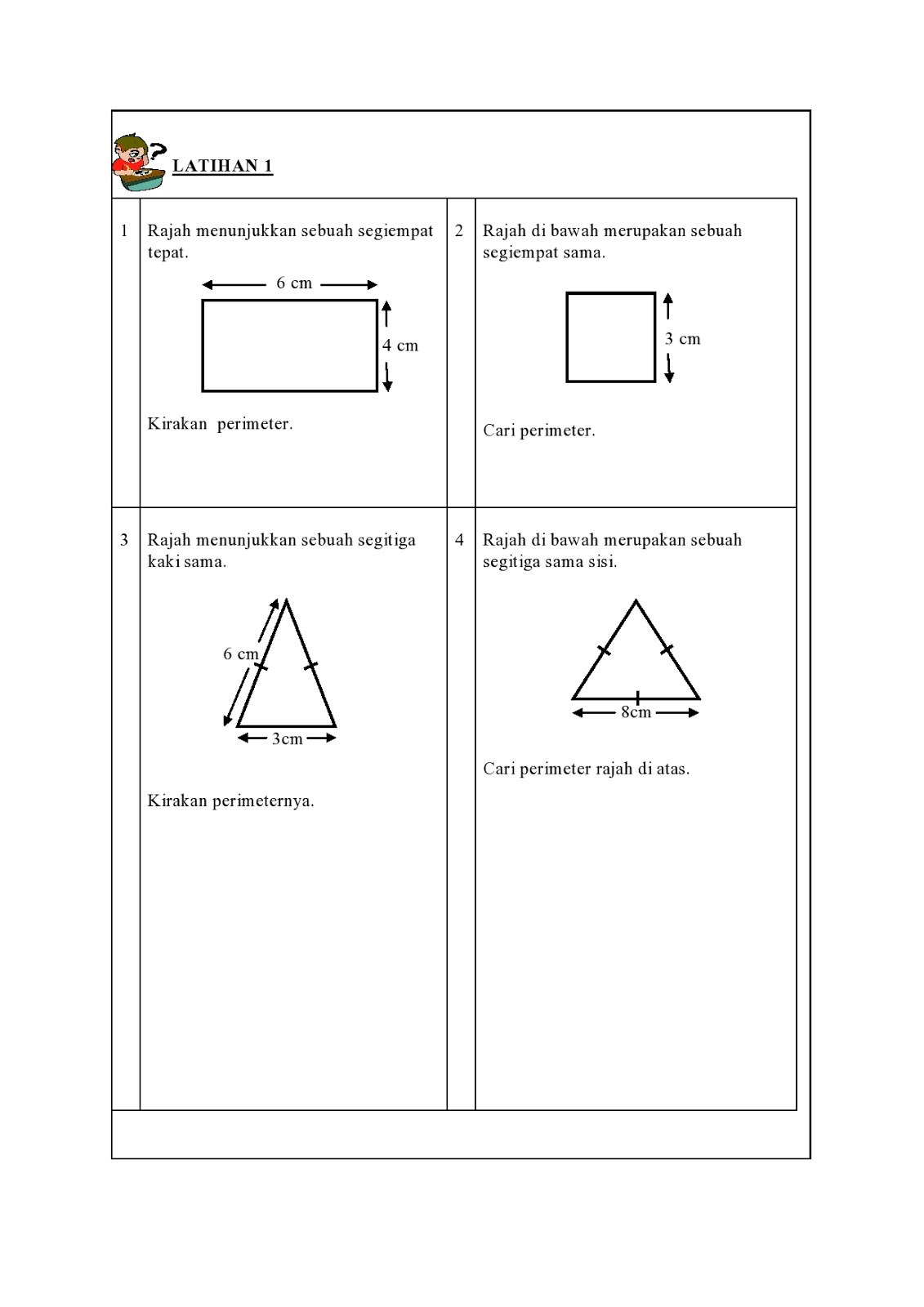 Matematik Tahun 4: Latihan Matematik