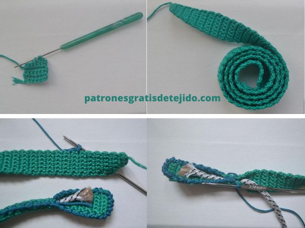Cómo tejer asas para bolsos crochet