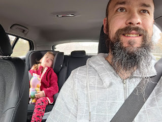 Rosie fell asleep as we were driving
