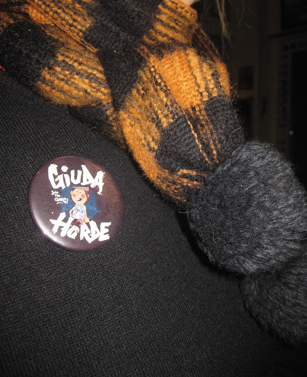 Giuda Horde badge pinback button pin