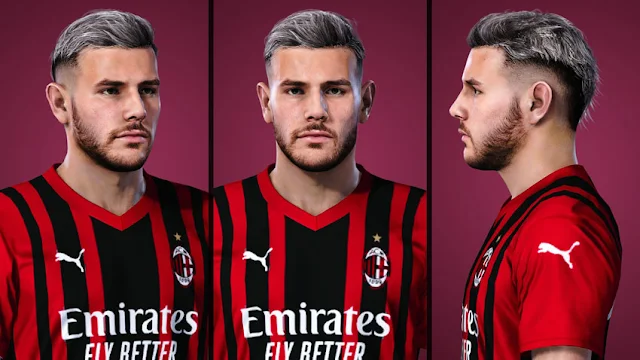 Theo Hernandez Face 2022 For eFootball PES 2021