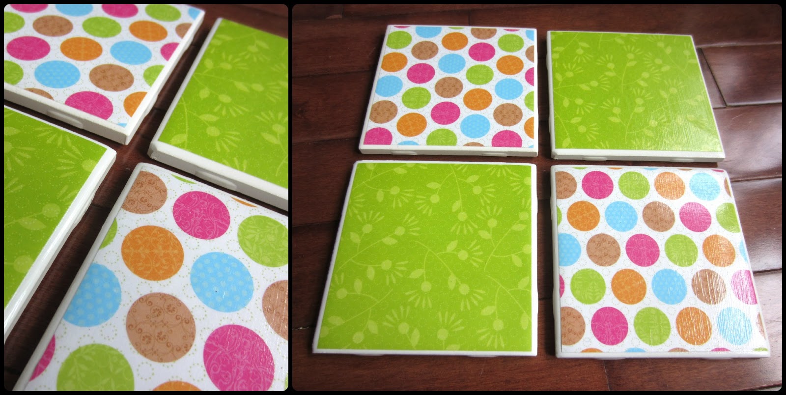 Simply DIY 2: Coasting Into Spring: DIY Tile Coasters