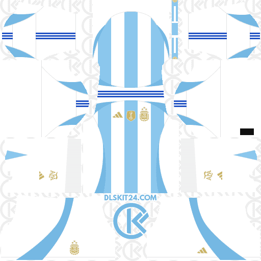 Argentina Kits 2025-2026 Copa America Released Adidas - Dream League Soccer (Home)