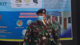 Danlanal Cirebon Berbagi Sembako Di Tengah Pandemi Covid-19