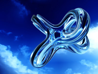 Wallpaper  on Free Blue Knot In The Sky Digital 3d Art  Computer Desktop Wallpapers