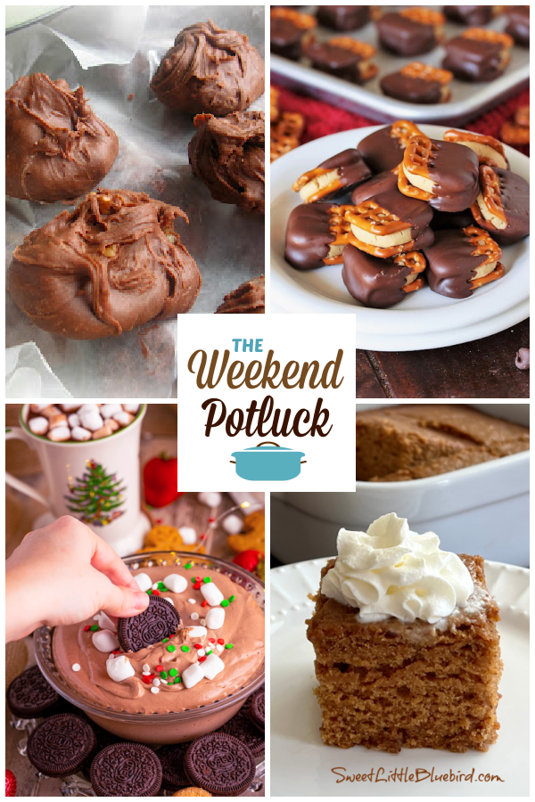 A virtual recipe swap with Millionaire Fudge, Peanut Butter Buckeye Pretzels, Hot Chocolate Dip, Gingerbread Crazy Cake and dozens more!