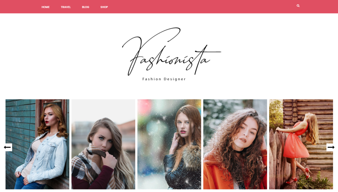 Fashionista Blogger Template