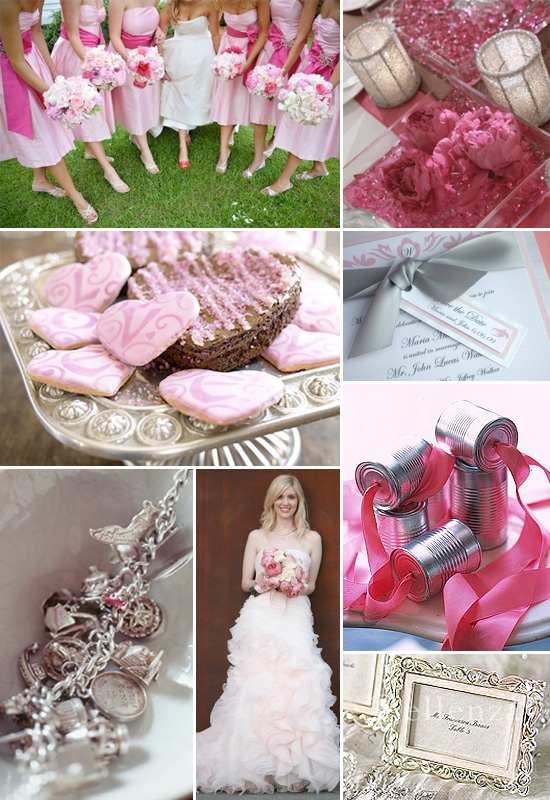 pink christmas wedding vintage wedding centerpieces