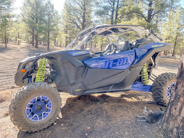 camping with can am at the cinders in flagstaff