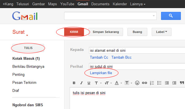 CARA MENGIRIM EMAIL LEWAT GMAIL TERBARU