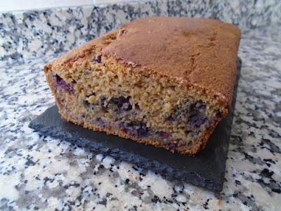 Bizcocho de avena con arándanos