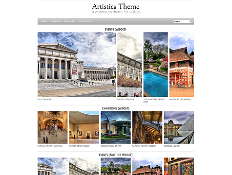 Artistica WordPress Theme Free Download by WpZoom.