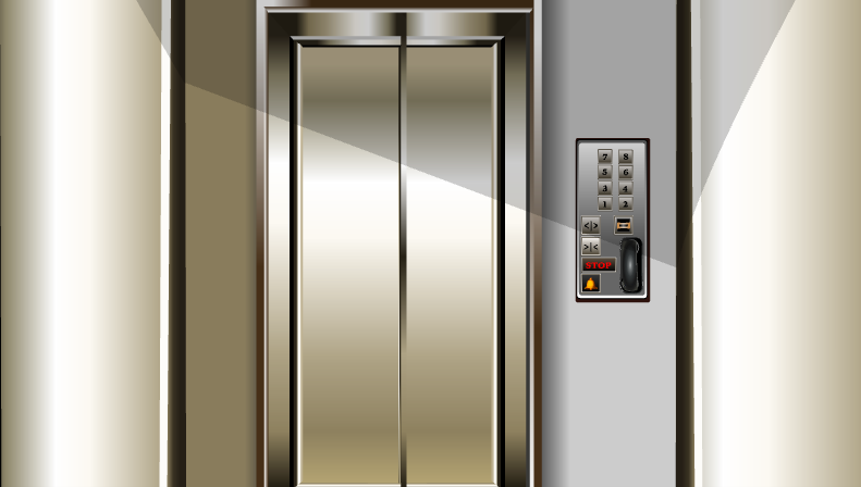 엘리베이터 문
