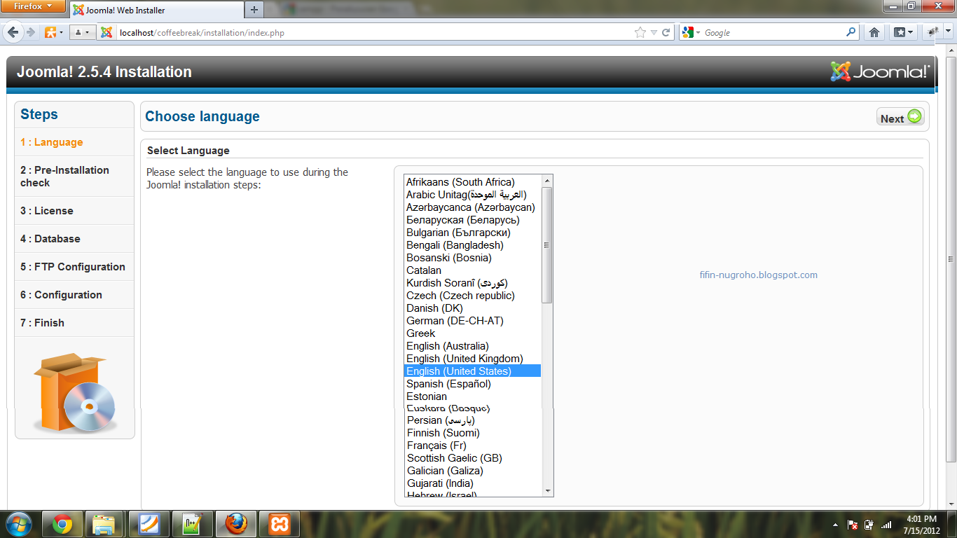 Contoh Database Xampp - Job Seeker