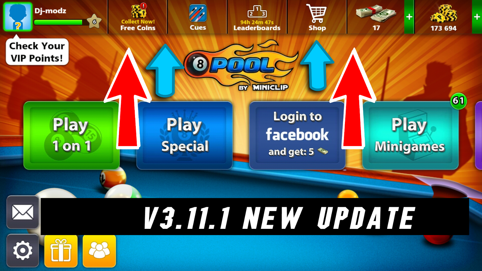 8 Ball Pool New Update 3.11.1 Leaked 2017 | DJ Hacker - DJ ... - 