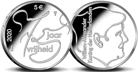 Netherlands 5 & 10 euro 2020 - 75 years of freedom