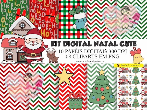 Super Kit Digital Natal png Cliparts - Scrapbook 04