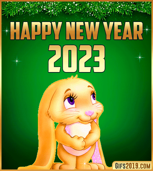 happy new year 2023 rabbit