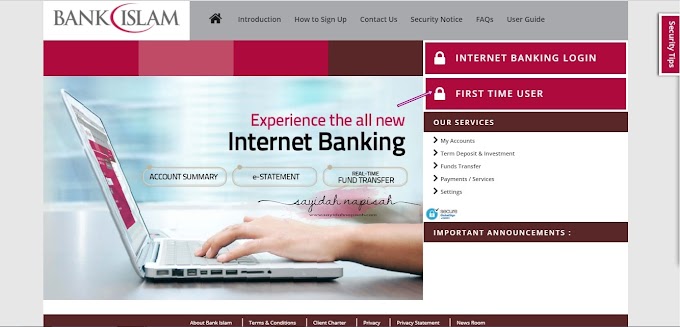 cara daftar internet banking Bank Islam secara online.. mudah je!