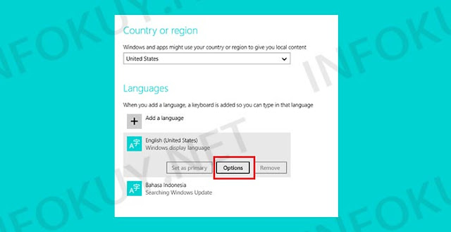 Setting Region and Language - Keyboard Laptop Tidak Berfungsi