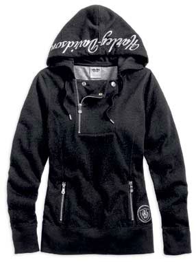 http://www.adventureharley.com/harley-davidson-womens-hoodie-1-4-zipper-and-snap-pullover-hoodie-black